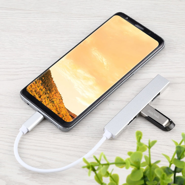 T-818 4 x USB 3.0 to USB-C / Type-C HUB Adapter