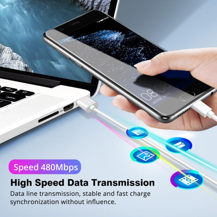 5A USB 3.0 Male to USB-C / Type-C Male Fast Charging Data Cable, Length: 50cm