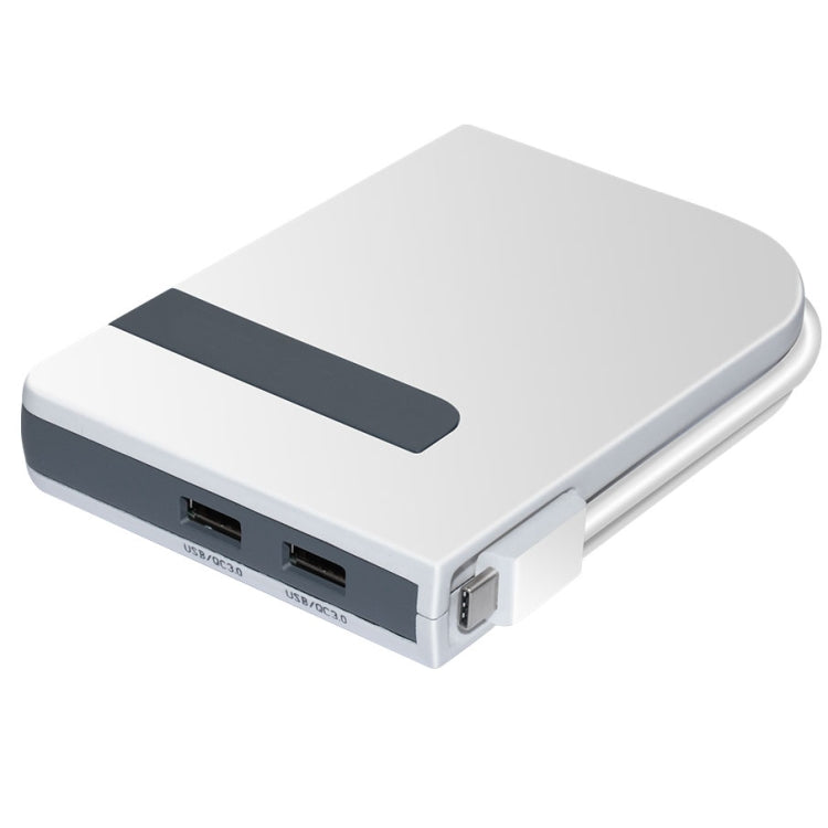 3 USB 3.0 HUB + 2 QC3.0 + Type-C Multi-functional Charger & HUB with Power Switch Button