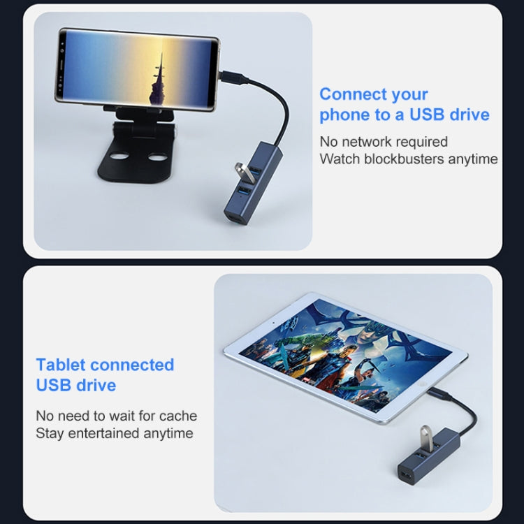 RDS 6307-2 USB to USB3.0 + Triple USB2.0 4 in 1 HUB Adapter