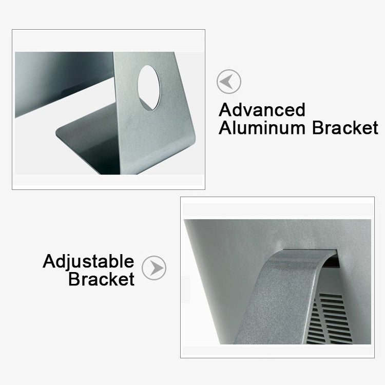 Y105 Desktop Computer PC, 23.8 inch, 8GB+128GB, Windows 10, AMD Radeon R5 Series AMD-A8_7410 Quad Core 1.7~2.5GHz, WiFi, RJ45(Silver)