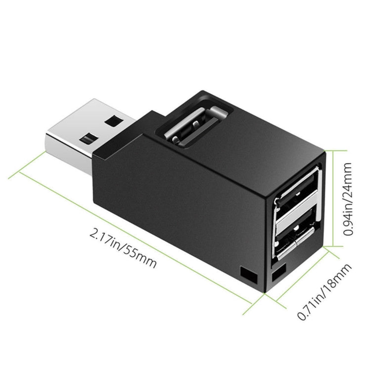 Portable Mini 3 x USB 2.0 Ports HUB with Lanyard