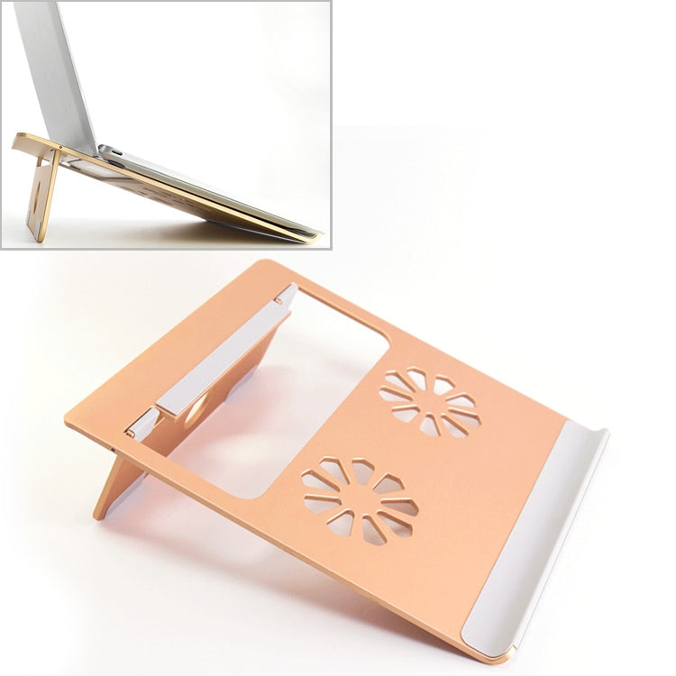 Universal Portable Foldable Hollow Radiating Aluminum Laptop Desktop Stand for Laptops Under 17 inch