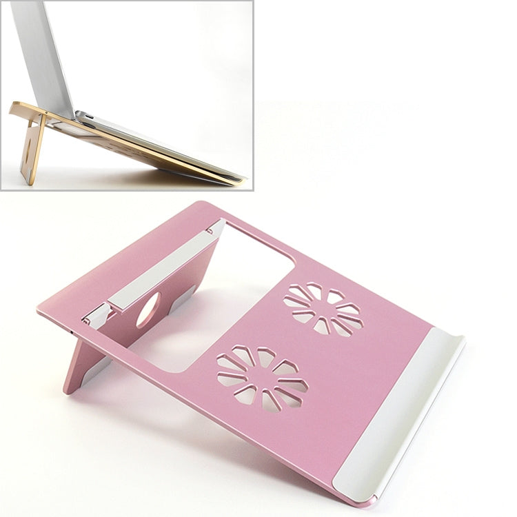 Universal Portable Foldable Hollow Radiating Aluminum Laptop Desktop Stand for Laptops Under 17 inch