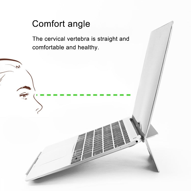 Universal Portable Hollow Radiating Aluminum Laptop Desktop Stand for Laptops Under 15 inch, with Cable Hole