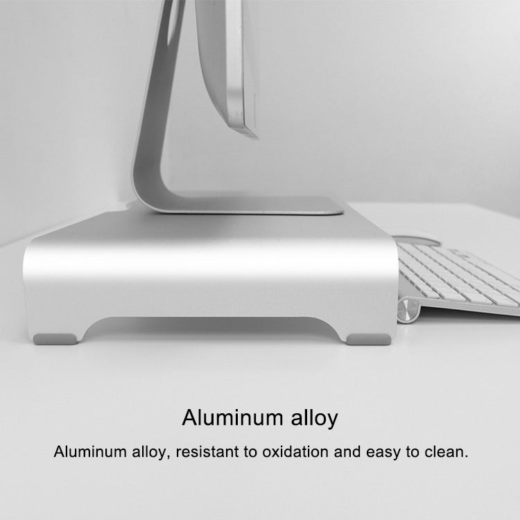 Universal Aluminum Alloy Single-layer Laptop Stand with Storage Function, Size: 50 x 22 x 6cm, Thickness: 5mm