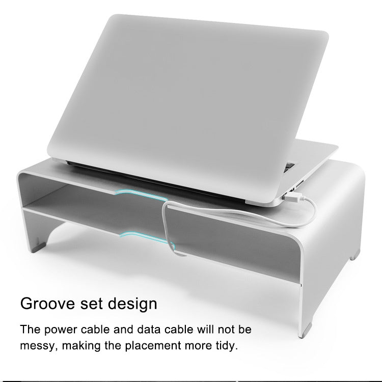 Universal Aluminum Alloy Single-layer Laptop Stand, Size: 42 x 22 x 6cm, Thickness: 4mm