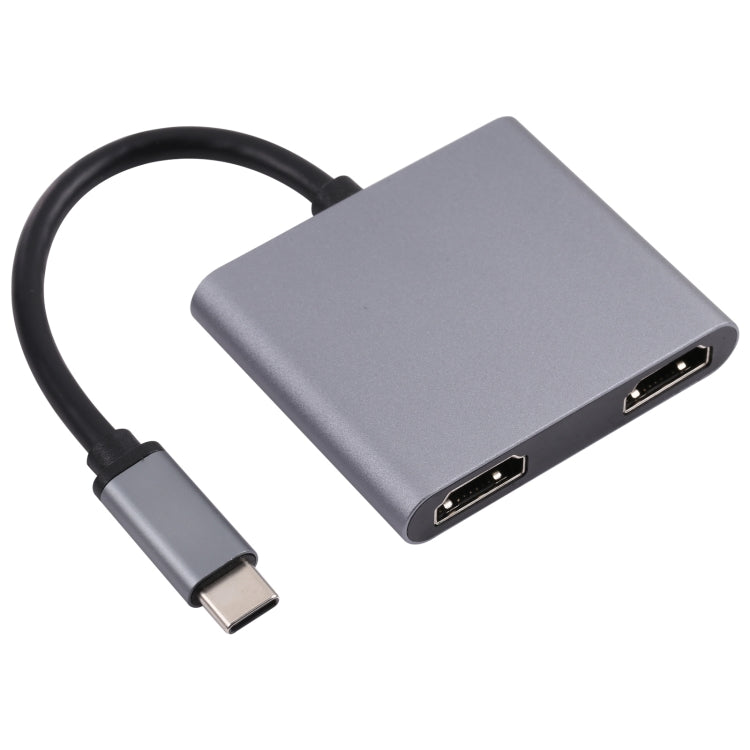 2 in 1 USB-C / Type-C to 2 x HDTV Ports HUB Adapter