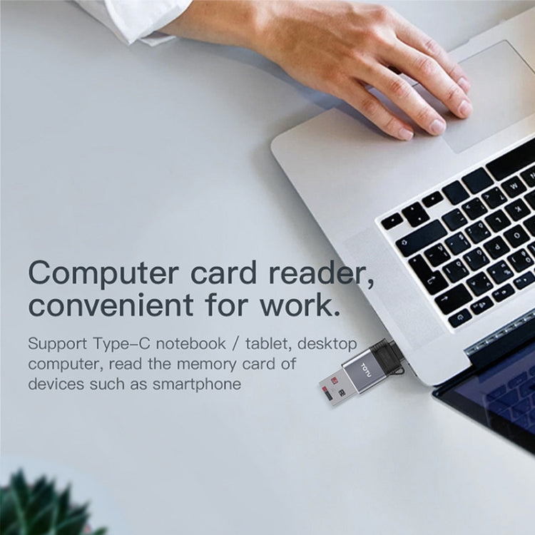 TOTUDESIGN FGCR-007 USB-C / Type-C to USB 2 in 1 Card Reader