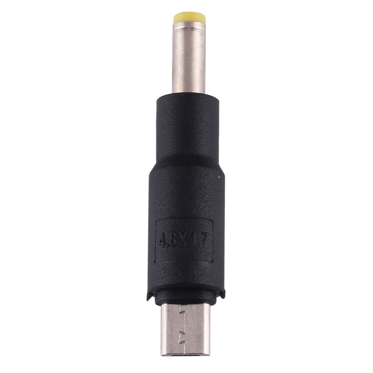 10 PCS 4.8 x 1.7mm to Micro USB DC Power Plug Connector