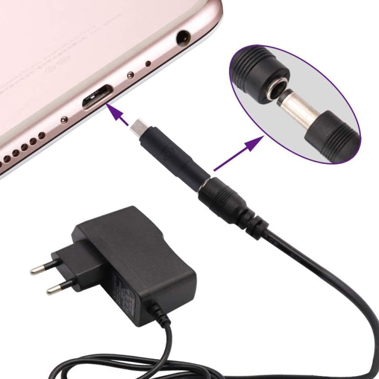 10 PCS 4.0 x 1.7mm to Micro USB DC Power Plug Connector