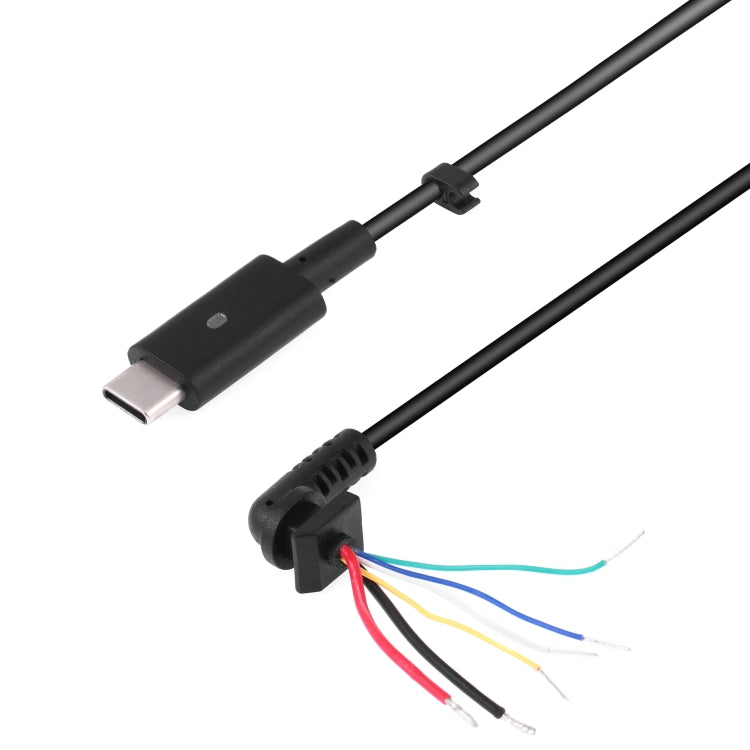 USB-C / Type-C Male Power Welding Cable for Laptops with LED Light