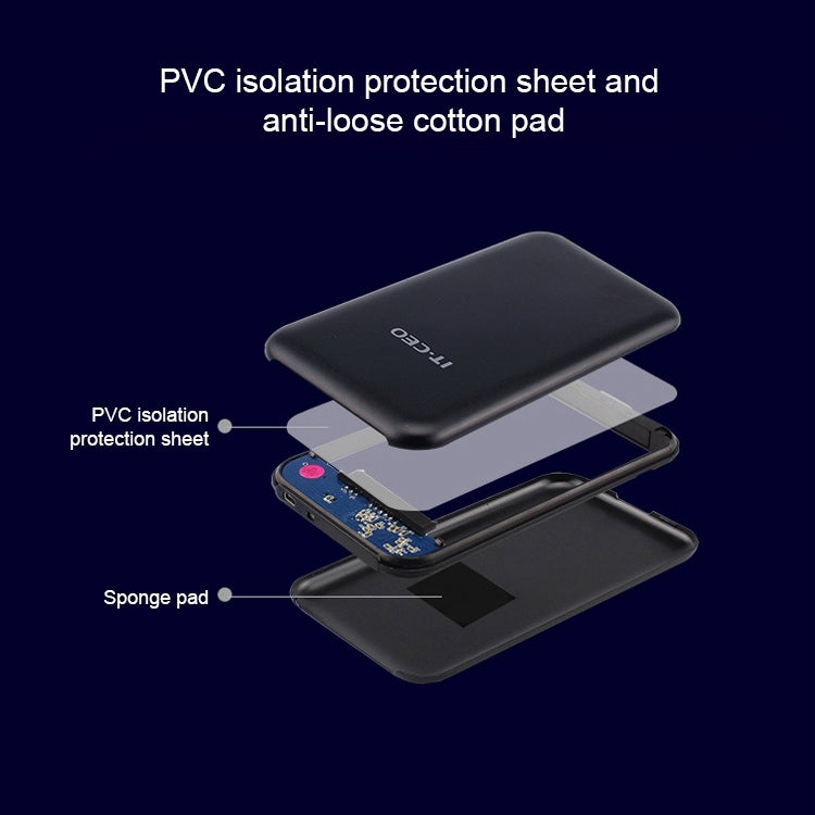 IT-CEO IT-700C 2.5 inch USB-C / Type-C SATA Interface SSD Enclosure, The Maximum Support Capacity: 6TB