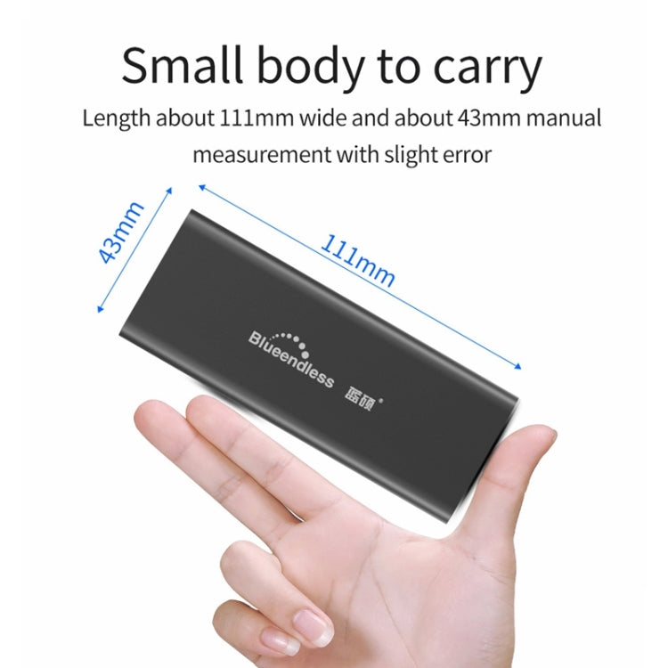 Blueendless M280N M.2 NVME Solid State Drive Enclosure with USB-C / Type-C to USB-C / Type-C Data Cable