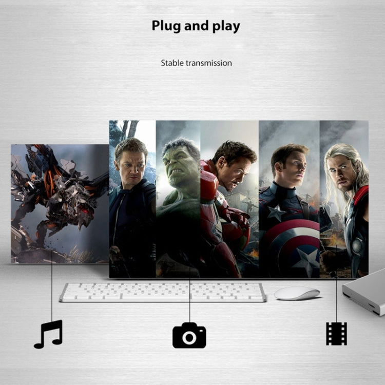 Blueendless U23Q SATA 2.5 inch Micro B Interface HDD Enclosure with Micro B to USB Cable, Support Thickness: 10mm or less