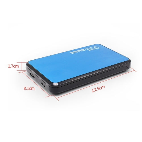 OImaster EB-2506U3 SATA USB 3.0 Interface Aluminum Panel HDD Enclosure for Laptops, Support Thickness: 7.0-12.5mm