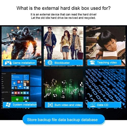 OImaster EB-2506U3 SATA USB 3.0 Interface Aluminum Panel HDD Enclosure for Laptops, Support Thickness: 7.0-12.5mm