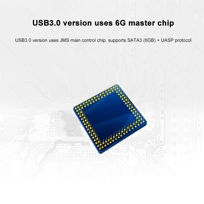 SATA 2.5 inch USB 3.0 Interface Ice Crack Texture HDD Enclosure, The Maximum Support Capacity: 2TB