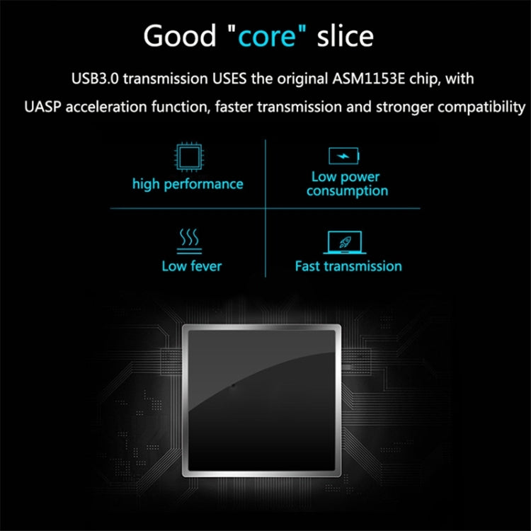 UNITEK SATA 2.5 inch USB 3.0 Interface HDD Enclosure, Length: 30cm