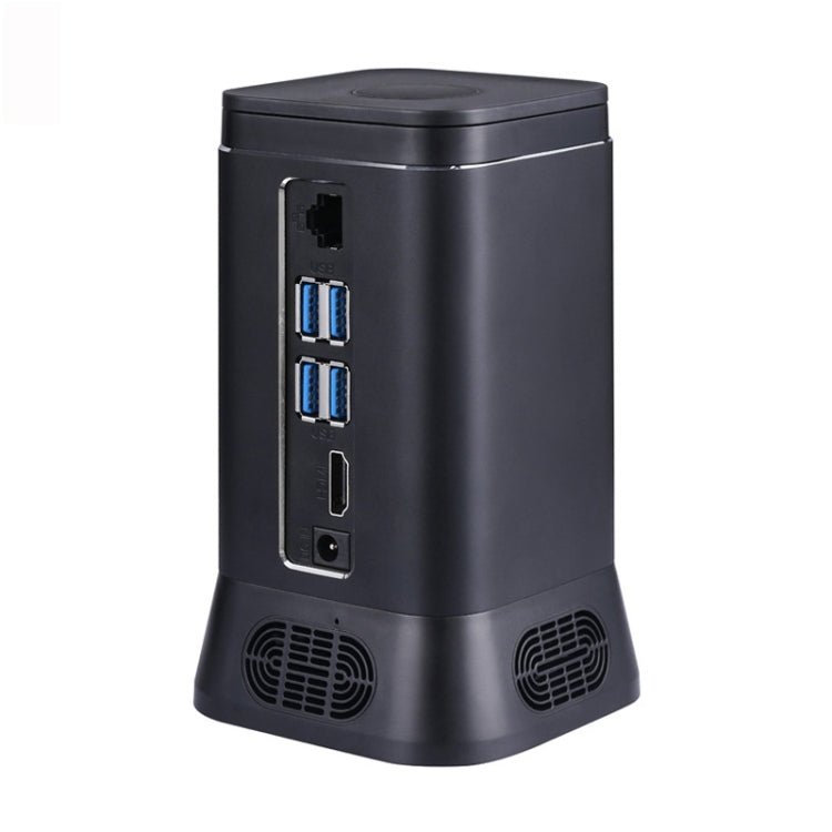 Portable Multifunction Mini PC for Intel 4G+64G, Built-in 2 Megapixel Camera & Sound Absorbing Noise Reduction Microphone, Support Voice Communication & 4K Ultra Clear Video Interactive & Speaker(Black)