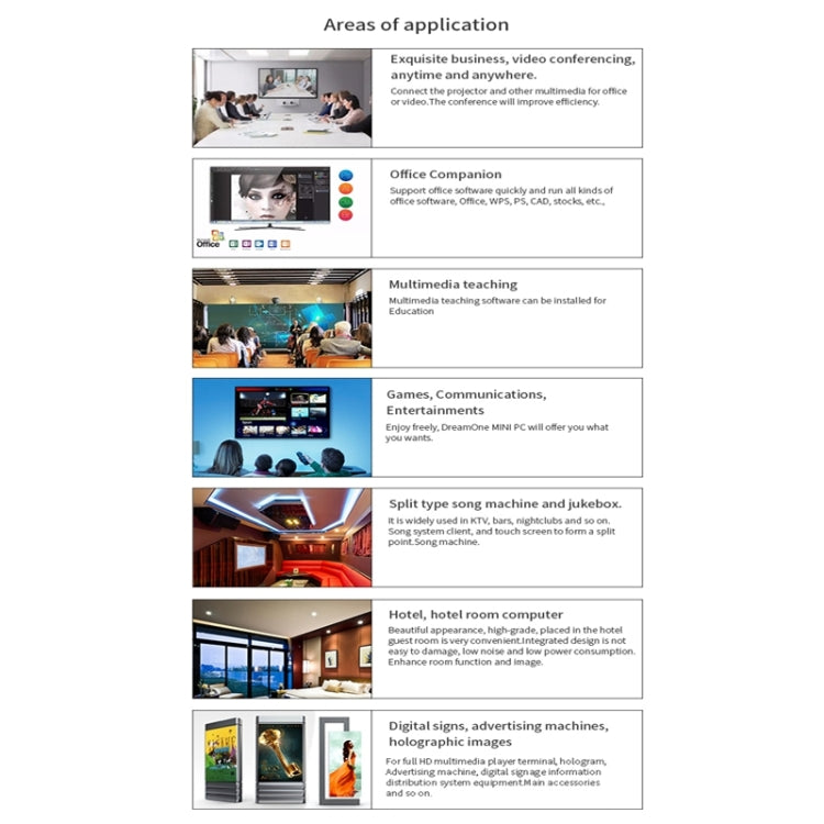 Portable Multifunction Mini PC for Intel 4G+64G, Built-in 2 Megapixel Camera & Sound Absorbing Noise Reduction Microphone, Support Voice Communication & 4K Ultra Clear Video Interactive & Speaker(Black)