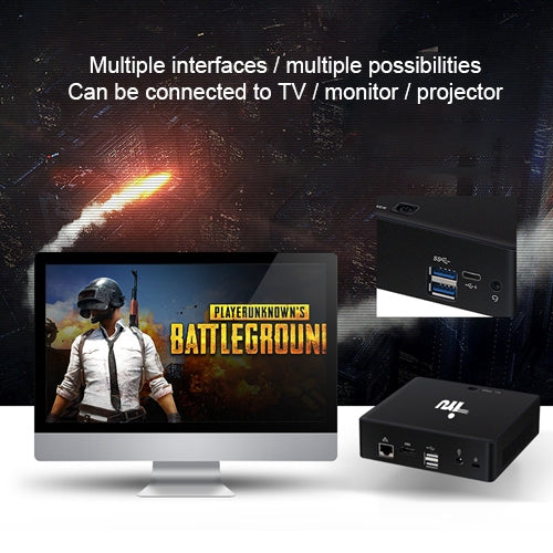 iru M7 TV Box Style Mini PC, Windows 10 Intel Core i5-7200U 8G+256G up to 3.5GHz, Support Bluetooth 4.0 & 2.4G / 5.0G Dual-band WiFi & 4K HD Video(Black)