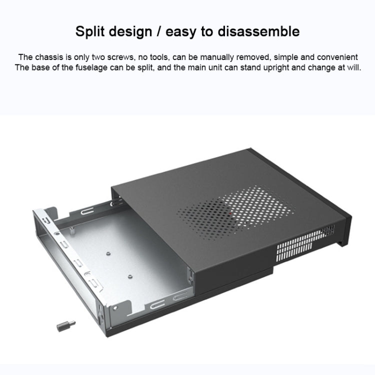 Yowxii X1 Series 8G+240G G5400 CPU Processor HD 610 GPU Graphics Card Mini PC with WiFi Function(Black)