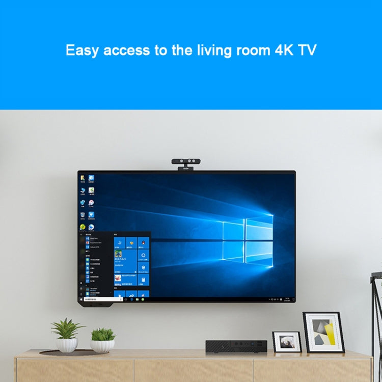 Yowxii X2 Series 8G+240G I3 8100 CPU Processor HD 630 GPU Graphics Card Mini PC with WiFi Function(Black)