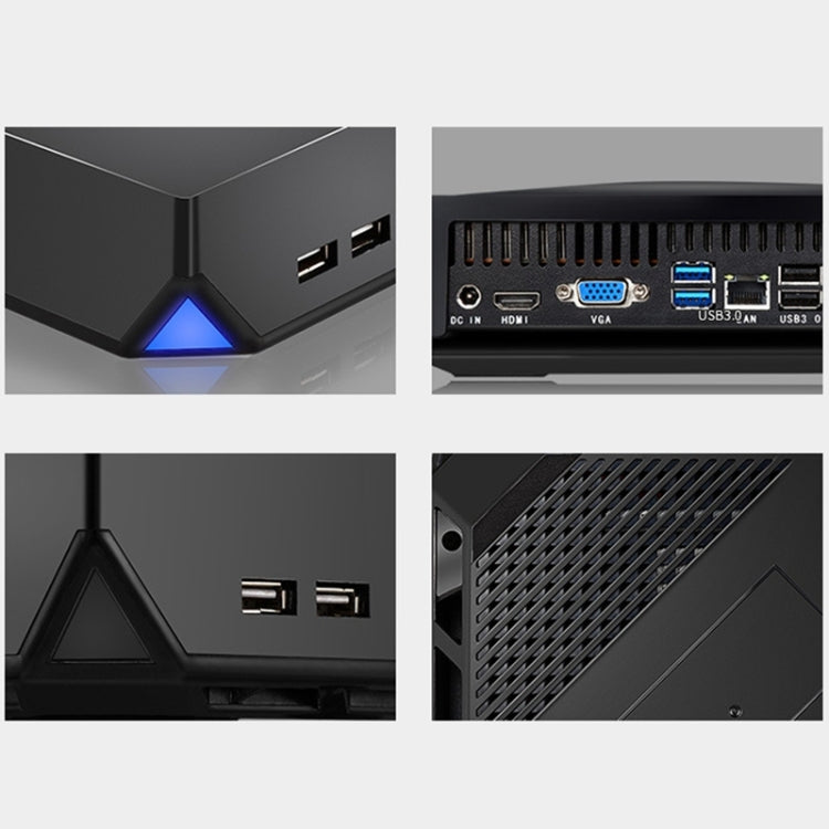 mingying M4I7-A 8GB+128GB Core I7 4750HQ Quard Core HD Core Graphics 5200 Mini PC with 4 USB 2.0 Ports & 2 USB 3.0 Ports(Black)