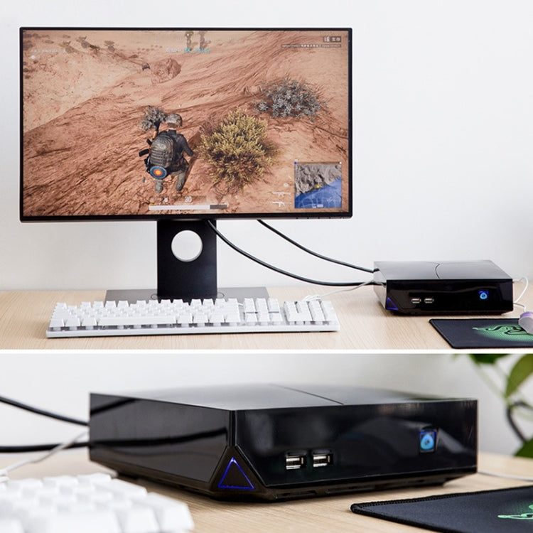 mingying M4I7-C 8GB+256GB Core I7 4750HQ Quard Core GTX1050 2G Independent Graphics Mini PC with 4 USB 2.0 Ports & 2 USB 3.0 Ports(Black)