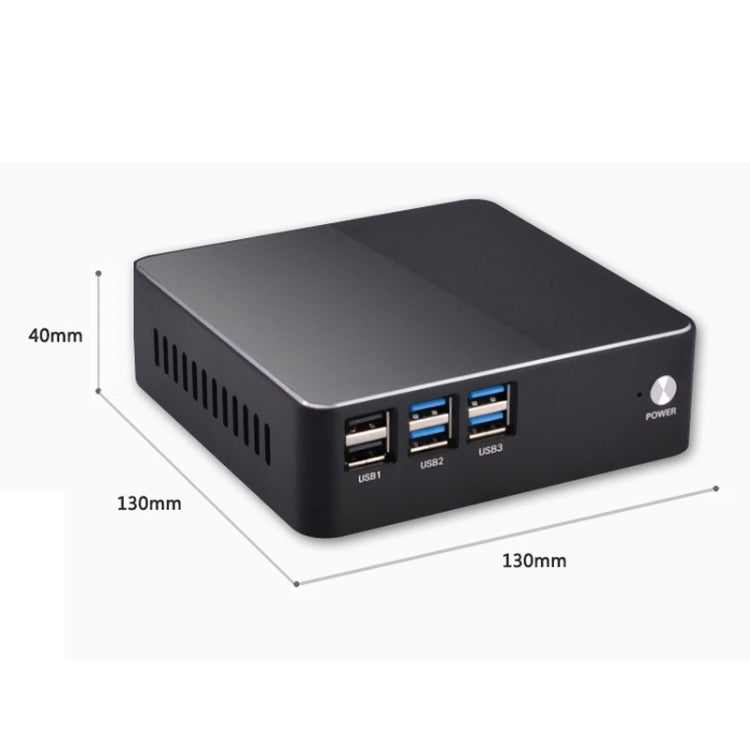 Mini PC for Intel Core 6th Generation i3 6100U Chip, 4G+128G, Built-in Wireless Network Card(Black)