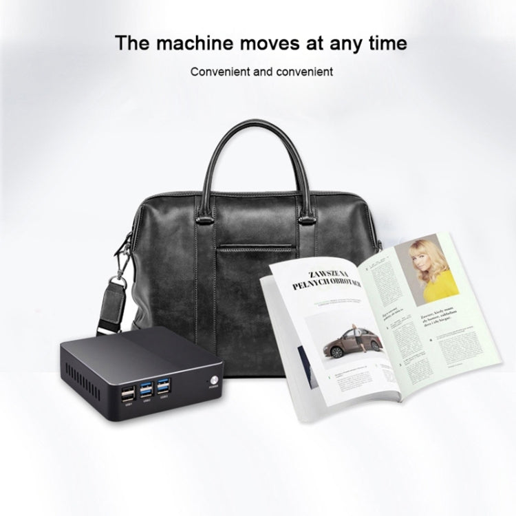 Mini PC for Intel Core 4th Generation i3 4010U Chip, 4GB+128GB, Built-in Wireless Network Card(Black)