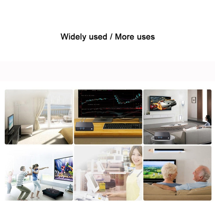 Mini PC for Intel Core 5th Generation i5 5200U Chip, 4GB+128GB, Built-in Wireless Network Card(Black)