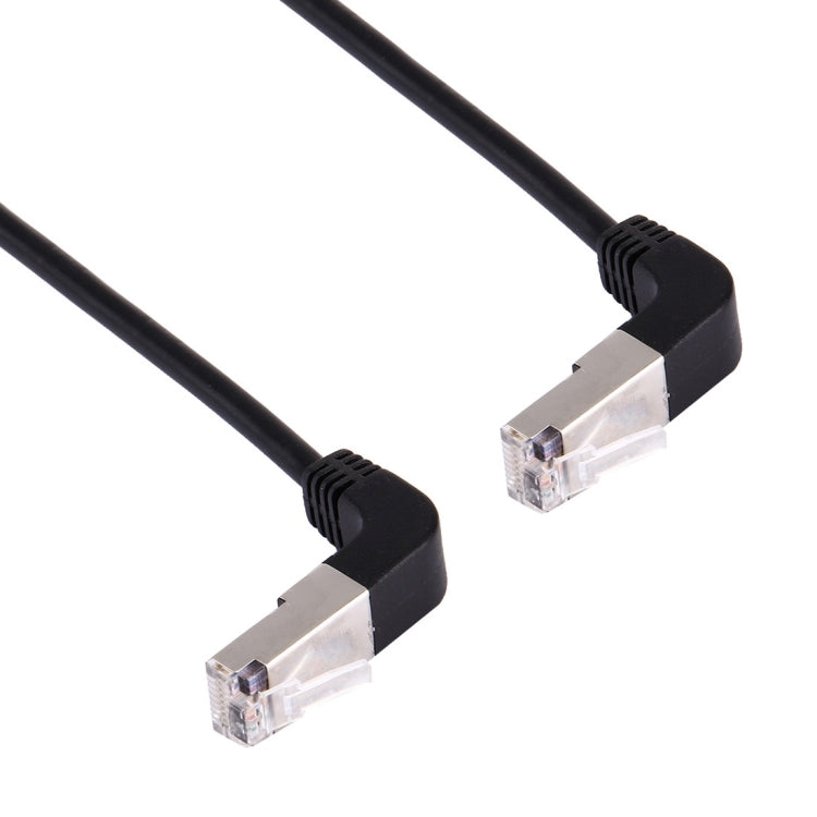1m RJ45 Male Bent Upward to RJ45 Male Bent Upward Network LAN Cable