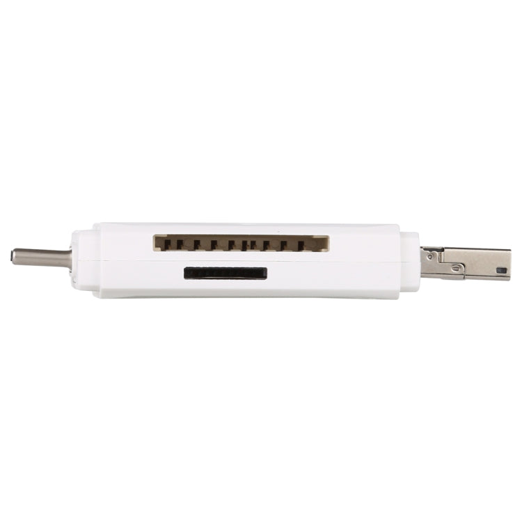 USB-C / Type-C + SD + TF + Micro USB to USB 2.0 Card Reader