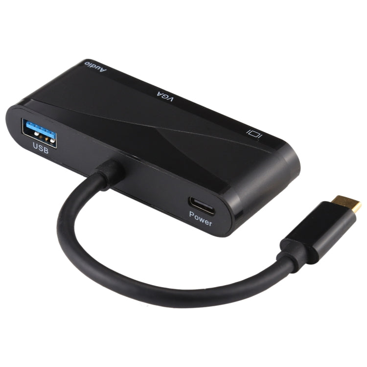 V83 USB-C / Type-C to 4K HDMI / VGA + 3.5mm Audio + USB Multi-function Adapter