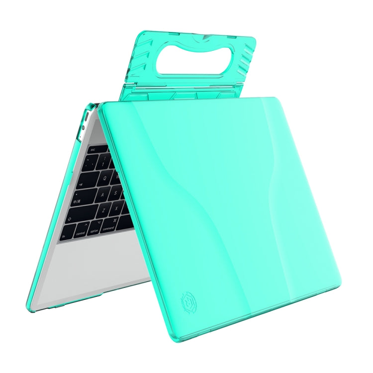 Split Waterproof PC Crystal Laptop Protective Case for Huawei MateBook 13 inch, with Stand & Handle