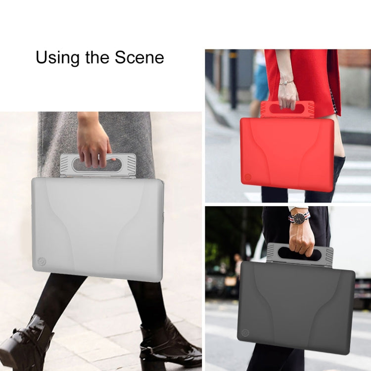 Split Waterproof PC Crystal Laptop Protective Case for Huawei MateBook 13 inch, with Stand & Handle