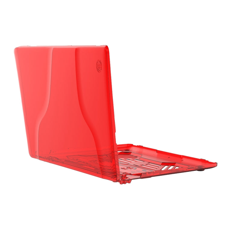 Split Waterproof PC Crystal Laptop Protective Case for Huawei MateBook 13 inch, with Stand & Handle