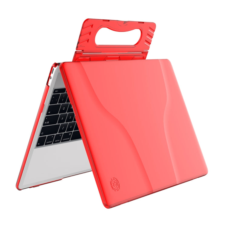Split Waterproof PC Crystal Laptop Protective Case for Huawei MateBook 13 inch, with Stand & Handle