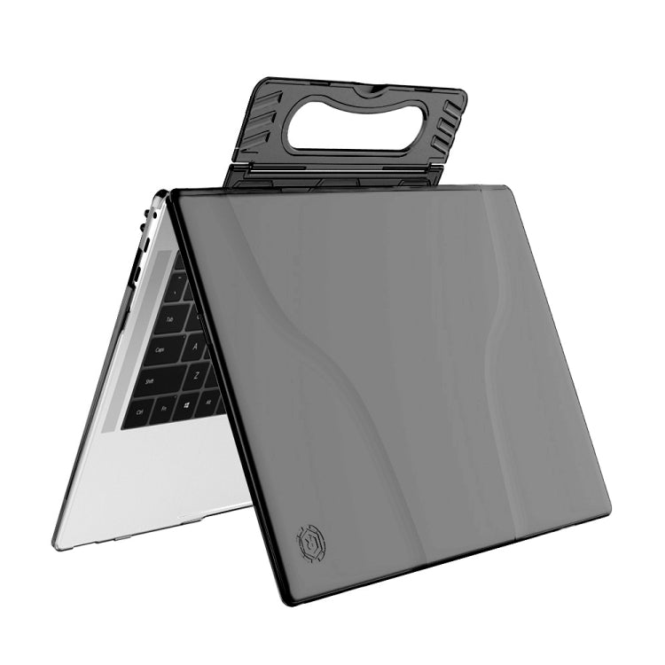 Split Waterproof PC Crystal Laptop Protective Case for Huawei MateBook X Pro, with Stand & Handle