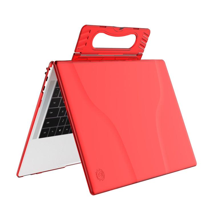 Split Waterproof PC Crystal Laptop Protective Case for Huawei MateBook X Pro, with Stand & Handle