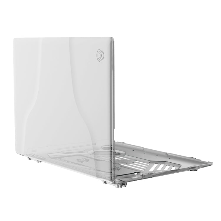 Split Waterproof PC Crystal Laptop Protective Case for Huawei MateBook X Pro, with Stand & Handle