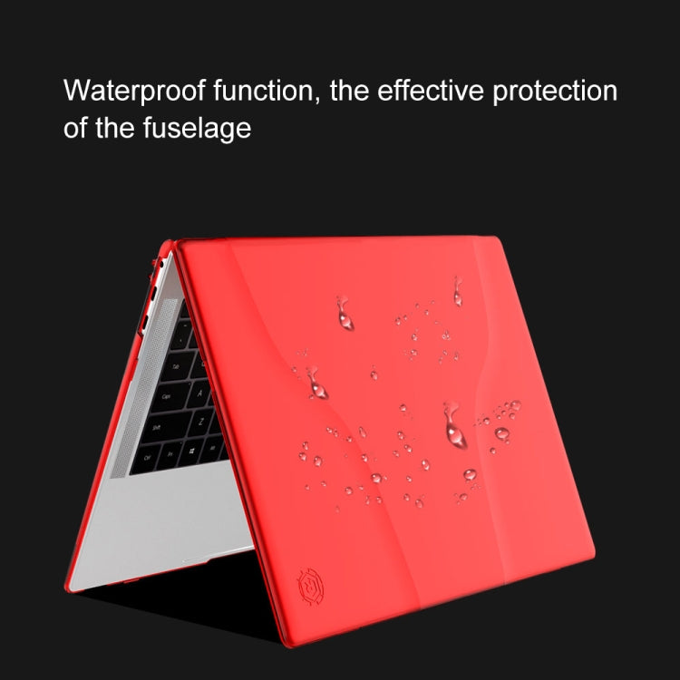 Split Waterproof PC Crystal Laptop Protective Case for Huawei MateBook X Pro, with Stand & Handle