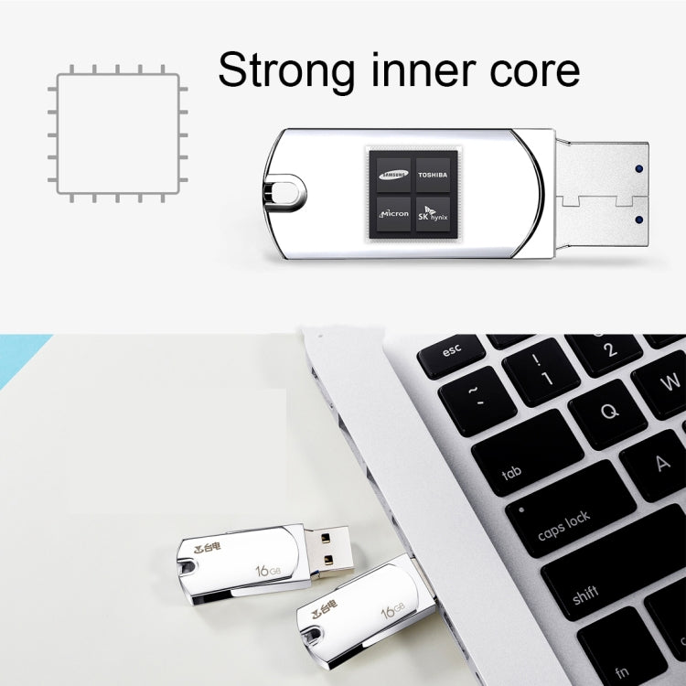 Teclast 16GB Leishen Series 360 Degrees Rotation Metal Body USB3.0 Flash Disk Drive for PC, Notebook, Laptop, Computer, Car Audio, STB, MP3, Blu-Ray Player(Silver)