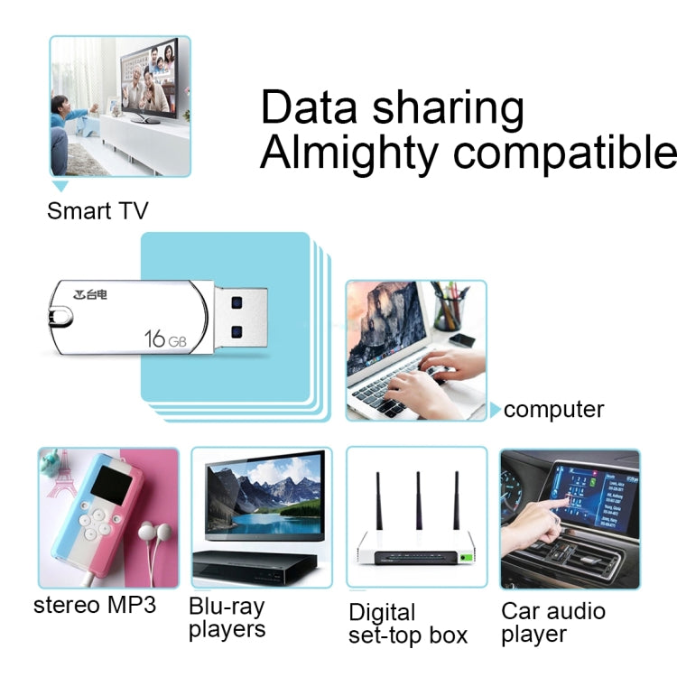 Teclast 16GB Leishen Series 360 Degrees Rotation Metal Body USB3.0 Flash Disk Drive for PC, Notebook, Laptop, Computer, Car Audio, STB, MP3, Blu-Ray Player(Silver)