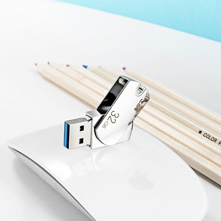 Teclast 32GB Leishen Series 360 Degrees Rotation Metal Body USB3.0 Flash Disk Drive for PC, Notebook, Laptop, Computer, Car Audio, STB, MP3, Blu-Ray Player(Silver)