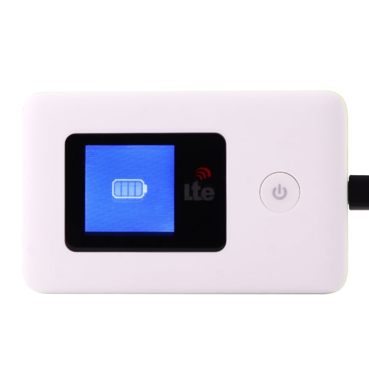 D6 100Mbps 4G LTE Wireless WiFi Router with LCD Screen, Sign Random Delivery(White)