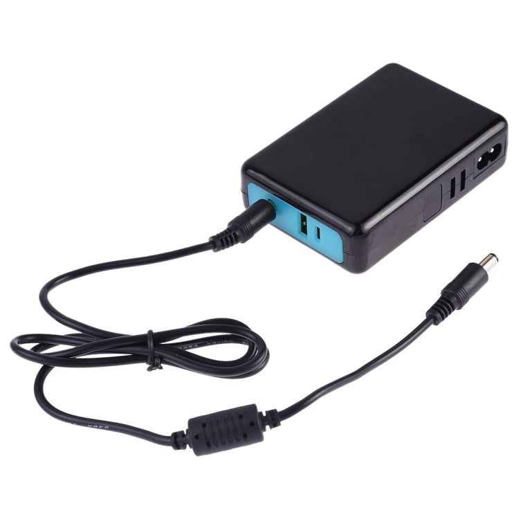 ZD-GP202 QC 3.0 USB + USB-C / Type-C Interface Laptop and Mobile Phone Power Adapter with 10 Tips Connectors, UK Plug
