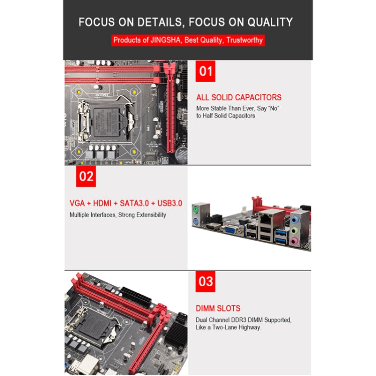 H81 DDR3 Desktop Computer Mainboard, Supports for LGA 1150 Series Processors